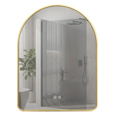LED seinapeegel 80x60cm CAMLOT Brush Gold
