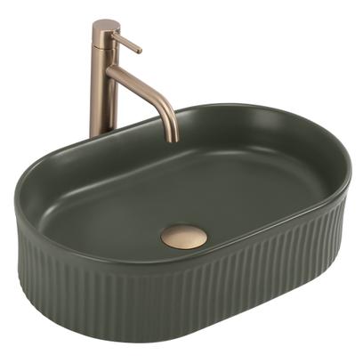 Lavabo sobre encimera Rea Vanda Olive Matt