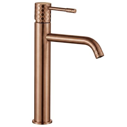 Waschbeckenarmatur Rea Lungo Diamond Brush Copper high