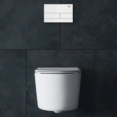 Falba építhető wc tartály K011A-Q T White Glass
