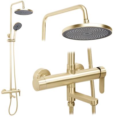 Duschset Rea Arcos brush gold