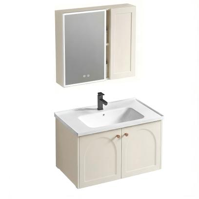 Fürdőszobabútor szett mosdóval Denver 80cm Creme