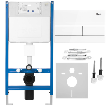 Falba építhető wc tartály K011A-Q T White Glass