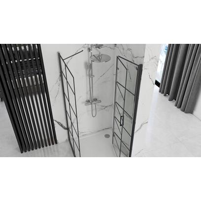 Zuhanykabin Rea Molier Black 110x90