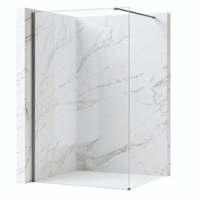 Zuhanyfal Rea Flexi Transparent / Titan 90