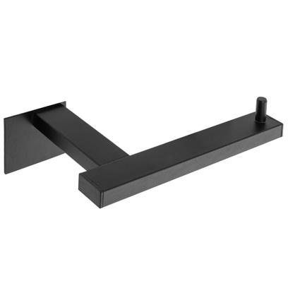Falra szerelhető wc papír tartó Black Mat 392599