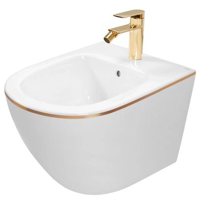 fali bidé Rea Carlo Mini White Gold Edge