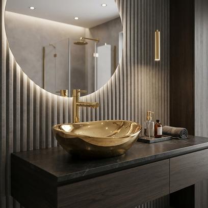 Countertop Basin Rea Sofia Gold