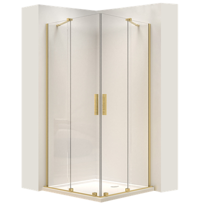 Cabina dus REA Montana Double Gold Brush 80x100