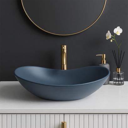 Lavabo sobre encimera Rea Royal Blueberry Matt