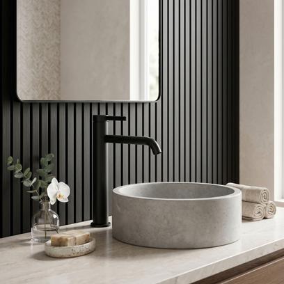 Waschbeckenarmatur Rea Rivo Black High