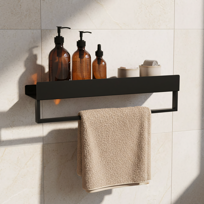 Kopalniška polica SF01 45cm black matt