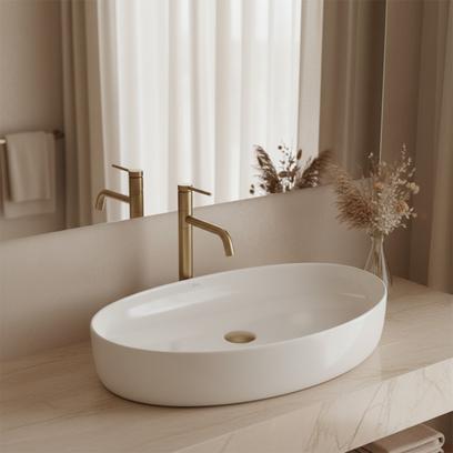 Lavabo sobre encimera Rea Joana 65