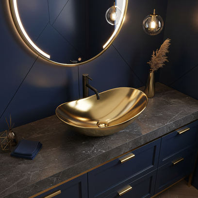 Countertop washbasin Rea Royal Gold