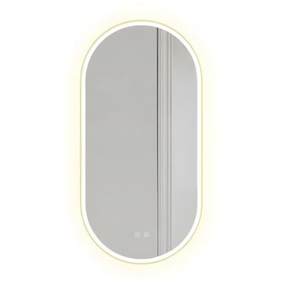 LED seinapeegel OVL 50x100cm Gold