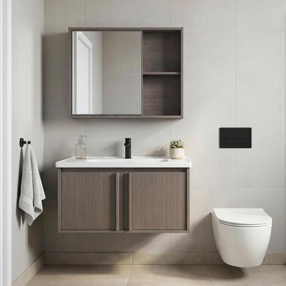 Set mobilier de baie cu lavoar Gama T25023 KJM 80CM