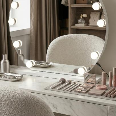 LED seinapeegel HOLLYWOOD White 50 cm