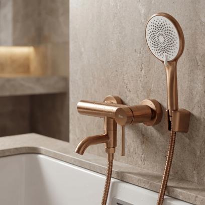 Baterie pentru cadă Rea Clif Brushed Copper