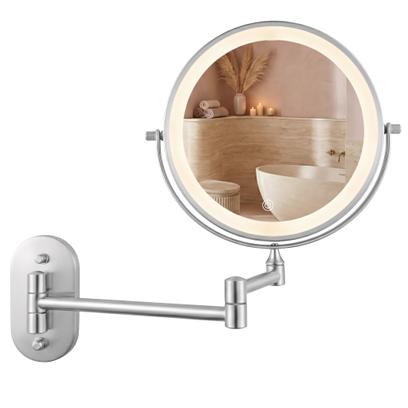 LED seinapeegel Glow Chrome