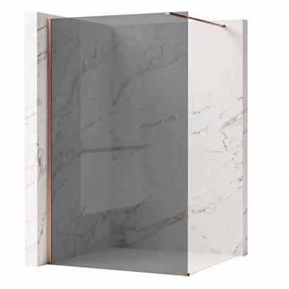 Kabina prysznicowa Walk-In Rea Flexi Grey / Brush Copper 80