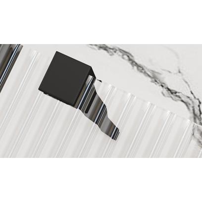 Pared de la ducha Rea Aero Intimo Black Mat 90