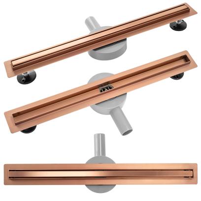 Drenaje lineal Rea NEO Slim Pro brushed copper 80