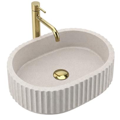 Lavabo sobre encimera Rea Margaret Beige