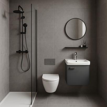 Fürdőszobabútor szett mosdóval Molly 40cm Grey