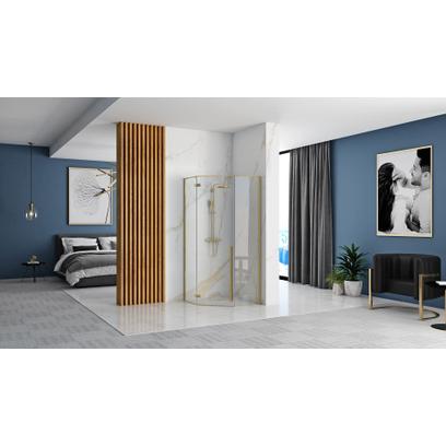 Cabina doccia DIAMOND 90x90 BRUSH GOLD