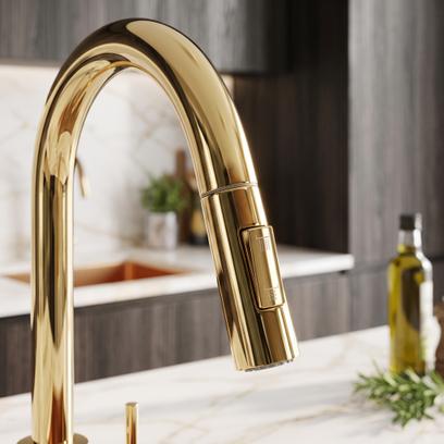 Cap cu aerator pentru baterie de bucătărie REA Fresh Gold