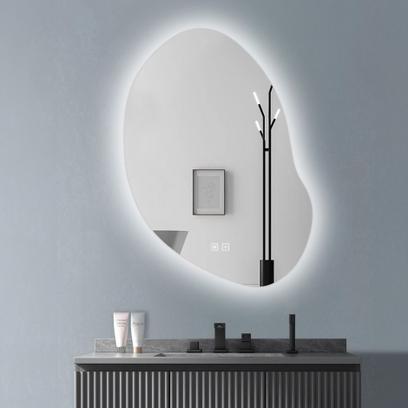 LED sienas spogulis 80x60cm CLOUD C