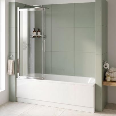 Paravento vasca scorrevole REA Dario Chrome 120