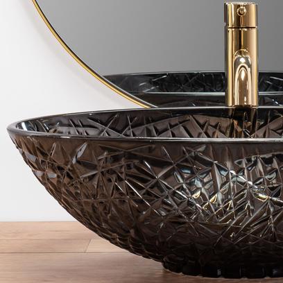 Lavabo sobre encimera REA FROST BLACK