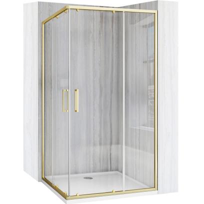 Cabină de duș Rea City 80x100 cm Brush Gold