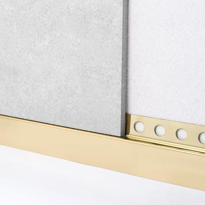 Front shower tray strip 130cm Gold