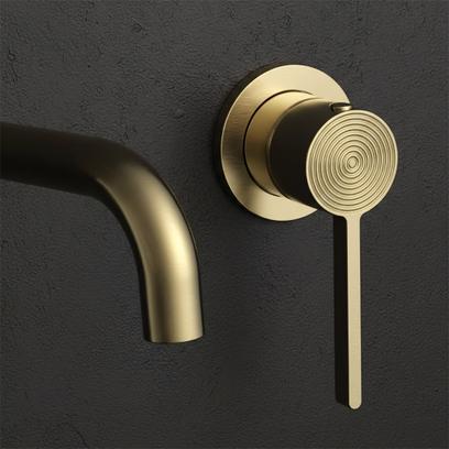 Rubinetto da parete Rea Foster Brush Gold