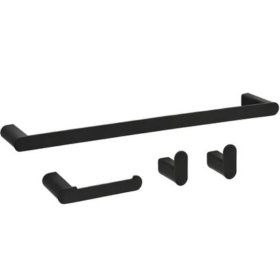 Fürdőszobai kiegészítő szett Mati Black 4 darabos