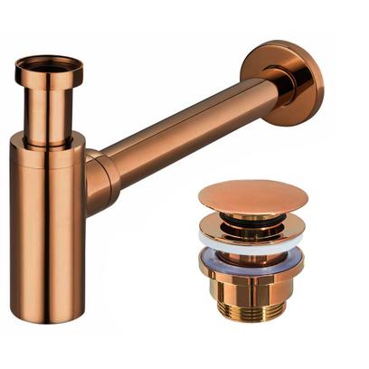 Univerzális mosdószifon Rea Click-Clack Copper