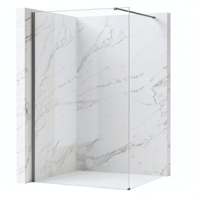 Kabina prysznicowa Walk-In Rea Flexi Transparent / Tytan 130