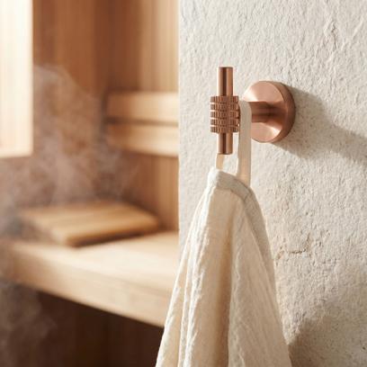 Cuier de baie 29104 Rivo Brush Copper