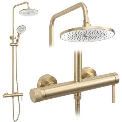 Dušas komplekts Rea Rivo Brush Gold