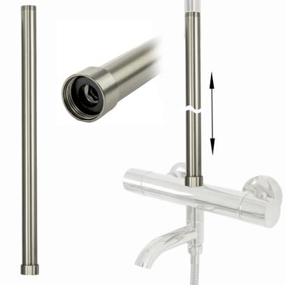 Nastavak za kadu/tuš set brush nickel 50cm