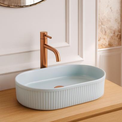 Lavabo sobre encimera Rea Vanda Baby Blue Matt