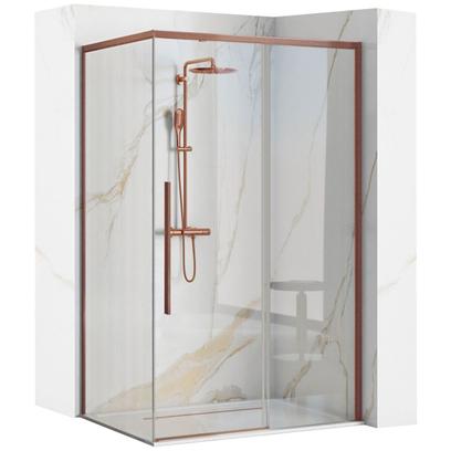 Cabina doccia SOLAR Copper Brush 100x80