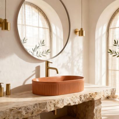 Lavabo sobre encimera Rea Vanda Cinnamon Matt