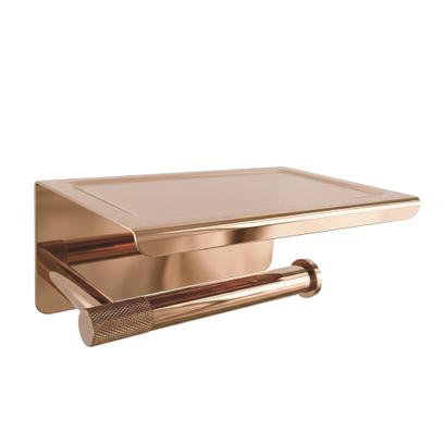 WC-papír tartó polccal 6613 Modern Copper
