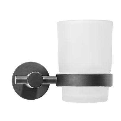 Fürdőszobai pohár 322233A LEO Dark Titanium