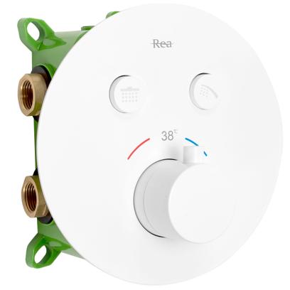 Set de duș incastrat Rea LUNGO MILER WHITE Matt BOX