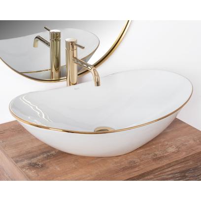 Lavoar pentru blat Rea Royal Auriu Edge