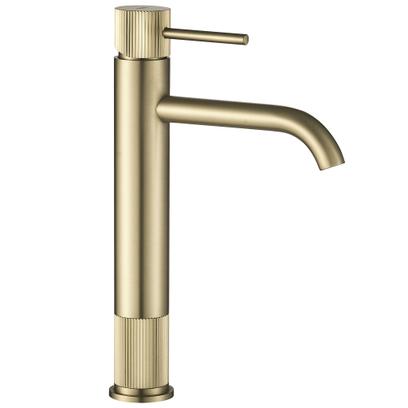 Fürdőszobai csaptelep Rea Lungo Stripe Brush Gold